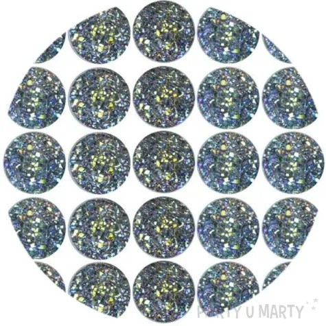 dzety samoprzylepne krysztalki brokatowe titanum 35 szt