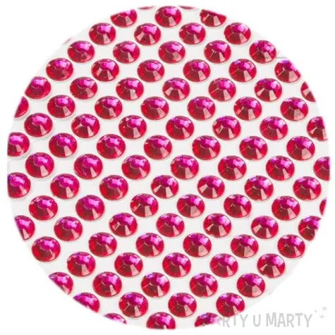 dzety samoprzylepne krysztalki fuksja 3 mm 750 szt