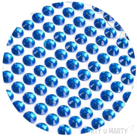 dzety samoprzylepne krysztalki granatowe 3 mm 750 szt