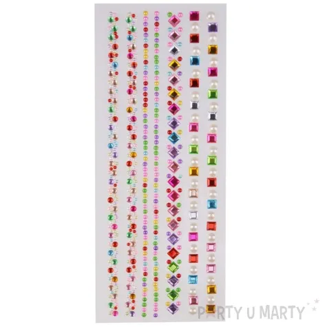 dzety samoprzylepne krysztalki i polperly paski mix arpex 3 11 mm 7 szt