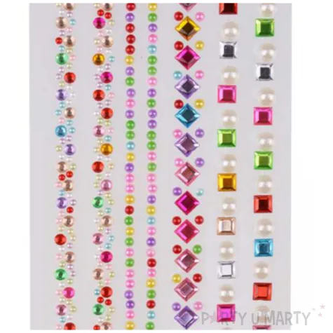 dzety samoprzylepne krysztalki i polperly paski mix arpex 3 11 mm 7 szt