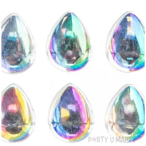 dzety samoprzylepne krysztalki lezki opalizujacy aliga 12 szt