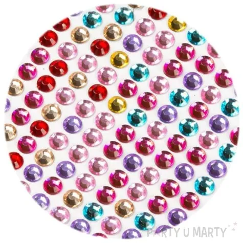 dzety samoprzylepne krysztalki mix 3 mm 750 szt