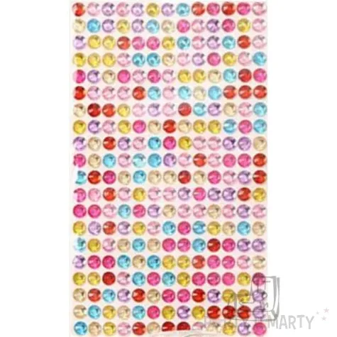 dzety samoprzylepne krysztalki mix 6 mm 260 szt