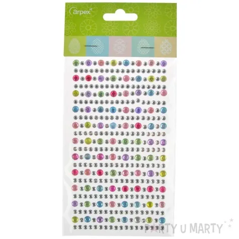 dzety samoprzylepne krysztalki mix arpex 4 6 mm 363 szt