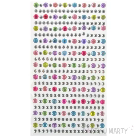 dzety samoprzylepne krysztalki mix arpex 4 6 mm 363 szt