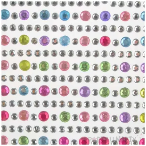 dzety samoprzylepne krysztalki mix arpex 4 6 mm 363 szt