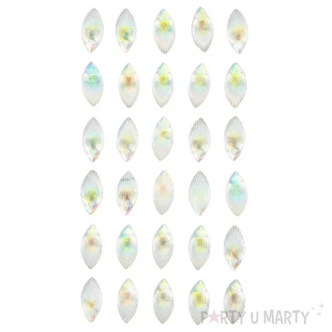 dzety samoprzylepne krysztalki muszelki opalizujacy aliga 30 szt