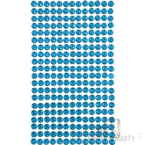 dzety samoprzylepne krysztalki niebieskie 6 mm 260 szt