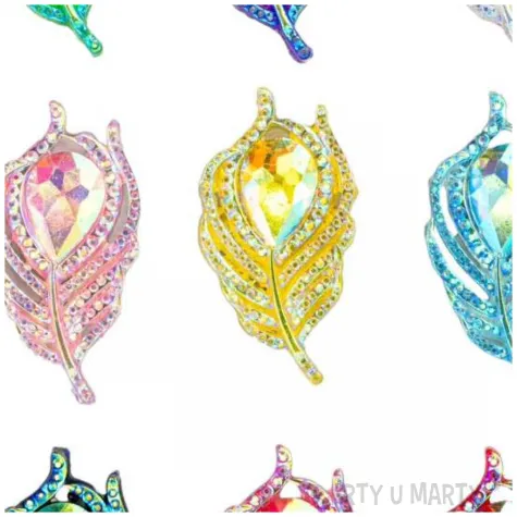 dzety samoprzylepne krysztalki pawie oko mix aliga 30 szt