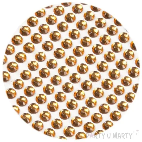 dzety samoprzylepne krysztalki pomaranczowy 3 mm 750 szt