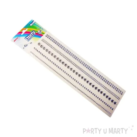 dzety samoprzylepne krysztalki transparentne brewis