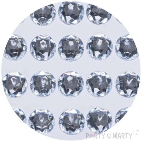 dzety samoprzylepne krysztalki transparentne brewis 28 szt