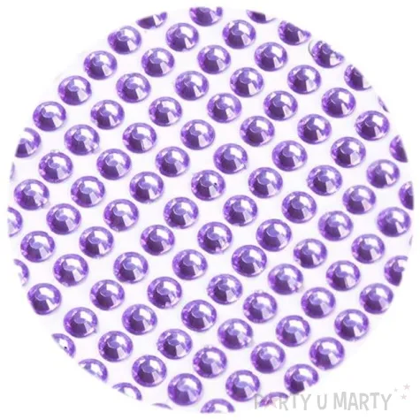 dzety samoprzylepne krysztalki wrzosowy 3 mm 750 szt