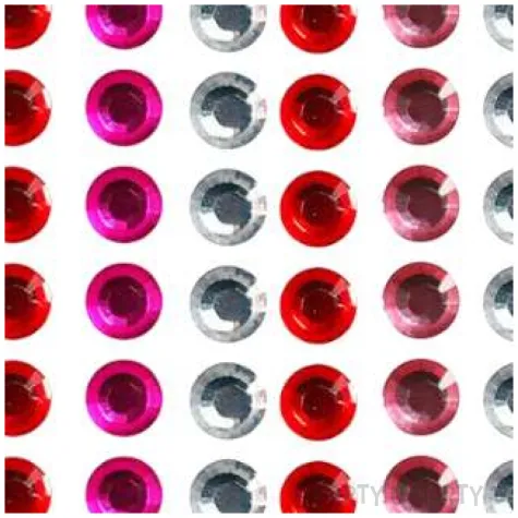 dzety samoprzylepne krysztaly mix titanum 6 mm 100 szt