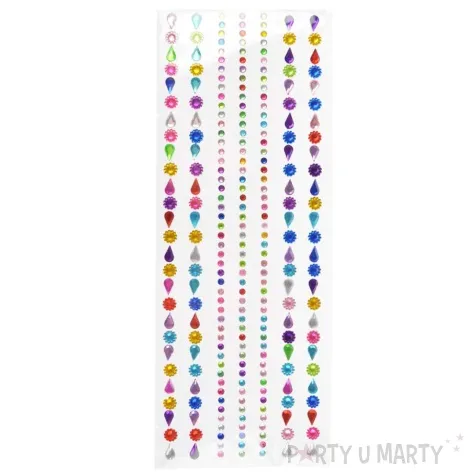 dzety samoprzylepne kwiatki i lezki paski mix arpex 3 8 mm 7 szt