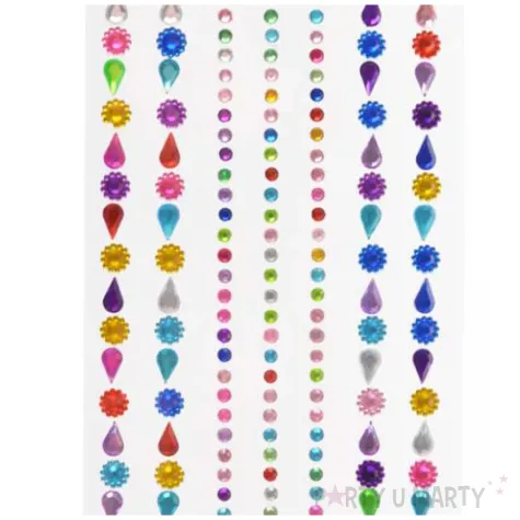 dzety samoprzylepne kwiatki i lezki paski mix arpex 3 8 mm 7 szt