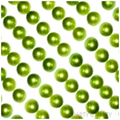 dzety samoprzylepne perelki 3d okragle zielone brewis