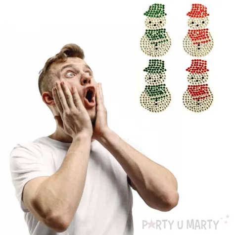 dzety samoprzylepne perelki balwanki srebrne brewis 4 szt