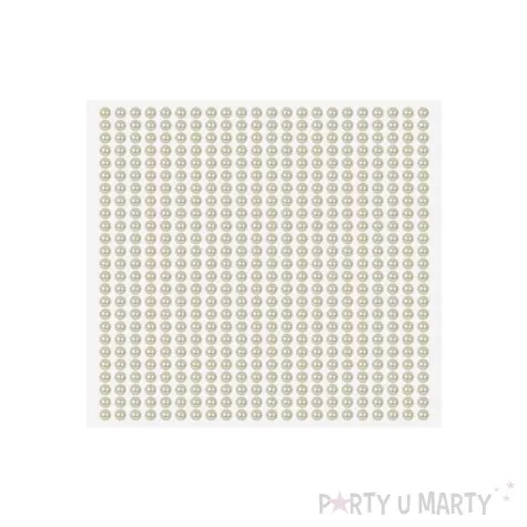 dzety samoprzylepne perelki kremowe 4mm 550 szt