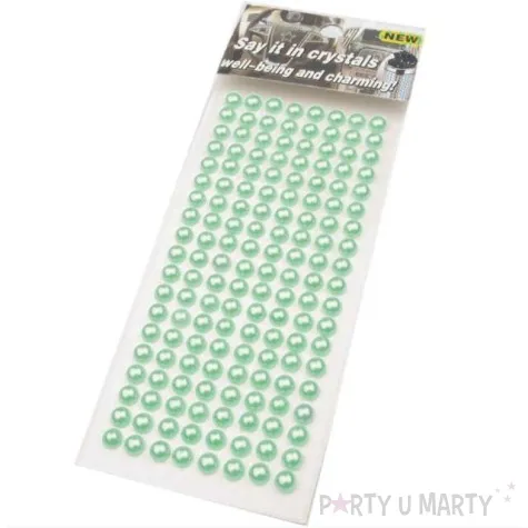 dzety samoprzylepne perelki mietowe 6 mm 152 szt