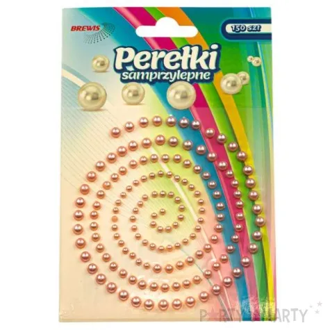 dzety samoprzylepne perelki rozowy brewis