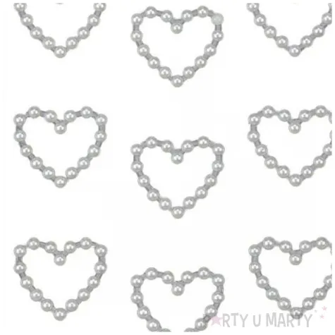 dzety samoprzylepne perelki serca zestaw kreatywny do dekorowania 15 szt