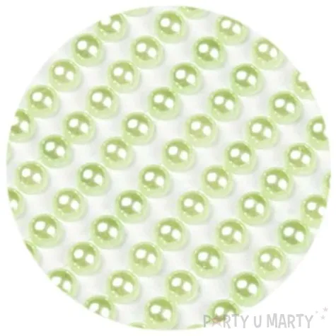 dzety samoprzylepne perelki zielone jabluszko 6 mm 260 szt