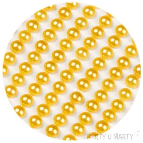 dzety samoprzylepne perelki zolte 6 mm 260 szt