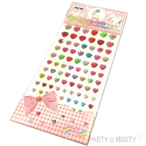 dzety samoprzylepne serca mix 6 12 mm 84 szt