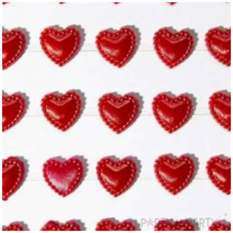 dzety samoprzylepne serca ze zdobieniem czerwone aliga 35 szt