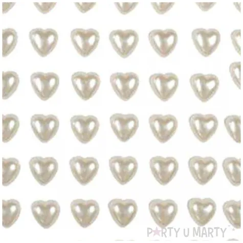 dzety samoprzylepne serduszka perlowe titanum 77 szt