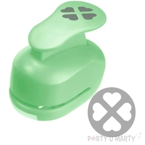 dziurkacz kreatywny 4 serca zielony titanum 25 mm