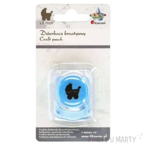 dziurkacz kreatywny baby shower wozek dzieciecy titanum 18 mm