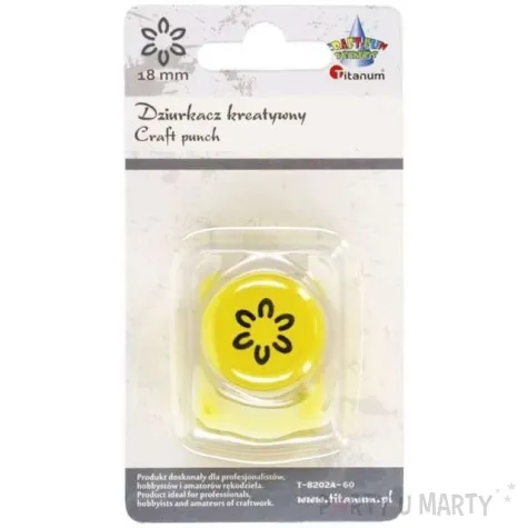 dziurkacz kreatywny kwiat zarys titanum 18 mm