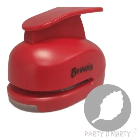 dziurkacz kreatywny listek czerwony brewis 7 6 cm