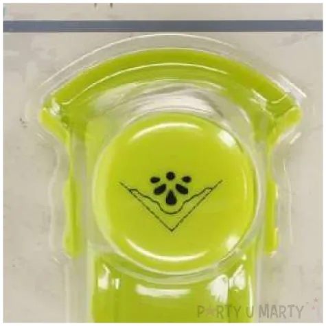 dziurkacz kreatywny muszelka zielono zolty titanum