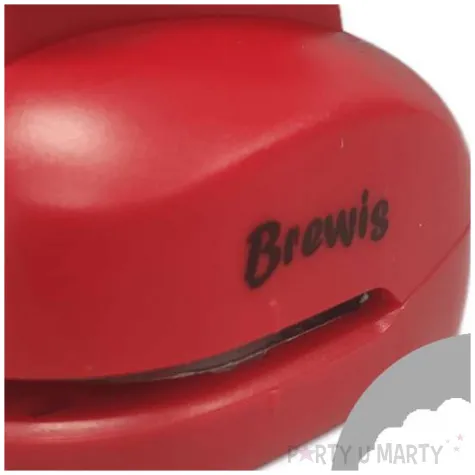 dziurkacz kreatywny owal falbanka czerwony brewis 7 6 cm