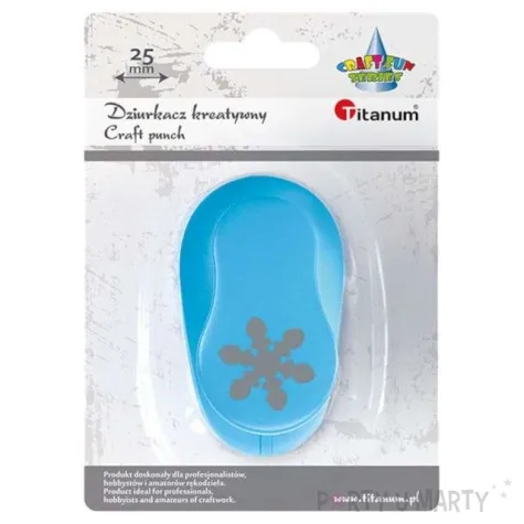 dziurkacz kreatywny platek sniegu gruby mix titanum 25 mm
