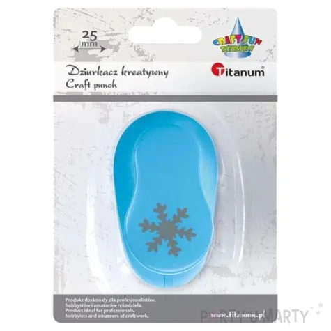 dziurkacz kreatywny platek sniegu mix titanum 25 mm