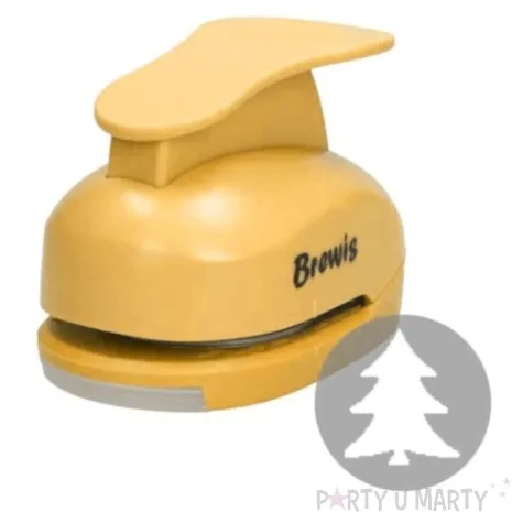 dziurkacz kreatywny swiateczna choinka zolty brewis 5 cm