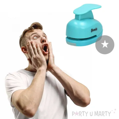 dziurkacz kreatywny swiateczna gwiazdka blekitny brewis 1 6 cm