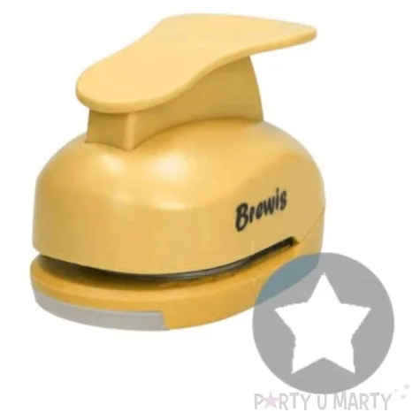 dziurkacz kreatywny swiateczna gwiazdka zolty brewis 5 cm