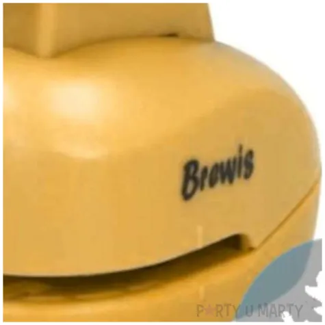 dziurkacz kreatywny swiateczna sniezynka zolty brewis 3 8 cm