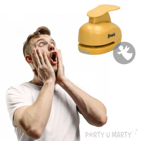 dziurkacz kreatywny swiateczny aniolek zolty brewis 3 8 cm