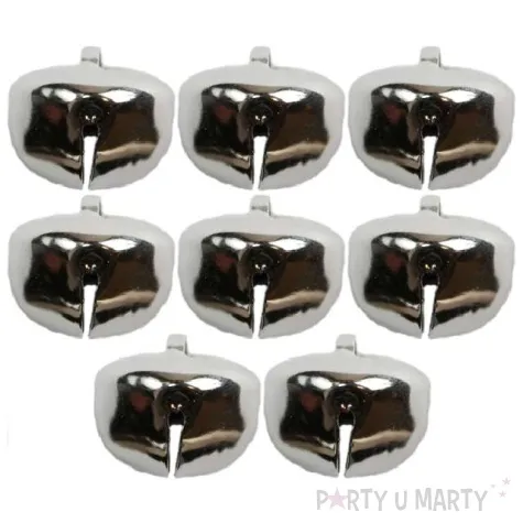 dzwoneczki dekoracyjne classic max srebrne titanum 8 szt