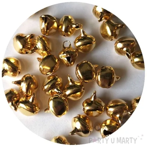 dzwoneczki dekoracyjne classic zloty brewis 1 2 cm 20 szt