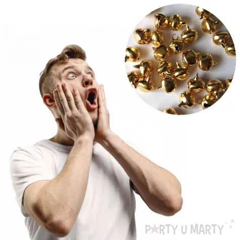 dzwoneczki dekoracyjne classic zloty brewis 1 2 cm 20 szt