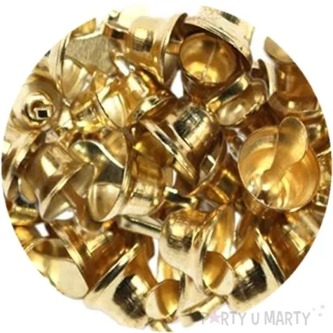 dzwoneczki dekoracyjne swiateczne zlote titanum 30 szt
