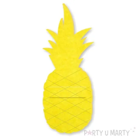 etui na sztucce ananas zolty 2 szt